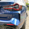 BMW X3 X3M Carbon Fiber Look Rear Side Spoiler Trim (2022-2024)