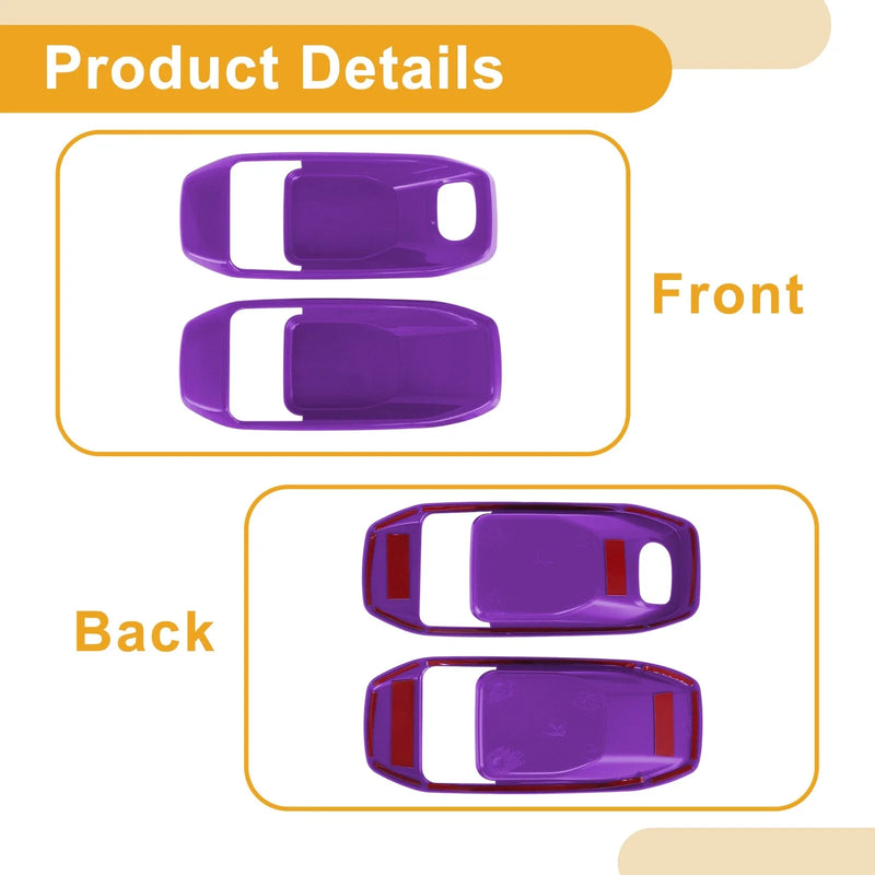 Jeep Wrangler Gladiator JT Purple Interior Door Handle Bowl Cover Trim