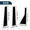 Honda Fit (2007-2008) Black 6 Pcs Door Pillar Window Trim