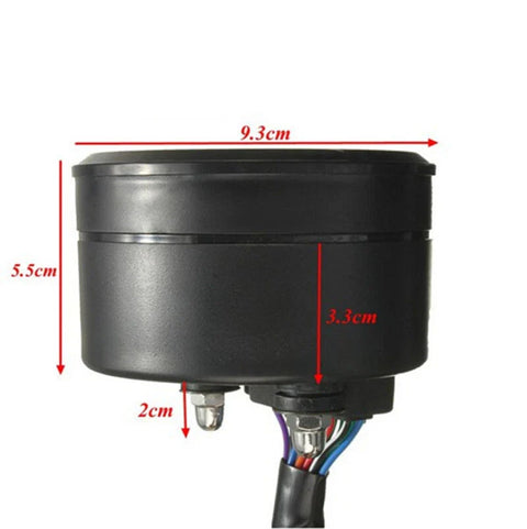 12000rpm Gauge Round Motorcycle LCD Digital Speedometer Tachometer Odometer