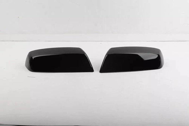 Chevy Silverado GMC Sierra Gloss Black Top Half Mirror Covers (2014-2018)