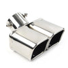 Car (Curved) - Auto Replacement Dual Exhaust Pipe Tail Muffler Tip