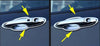 JEEP Compass (2017-2021) 4 x pcs ABS Chrome Door Handle Bowl Cup Cover Trim