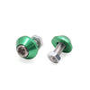 Universal Green Metal Motorcycle Windscreen / 4Pcs / License Plate Bolts Screws
