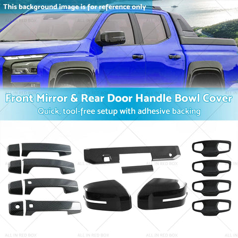 Mitsubishi Triton Front Mirror & Rear Door Handle Bowl Covers (2023-2025)