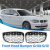 BMW 128i 135i 135is E87 Silver Tone Hood Bumper Grille (2008-2013)