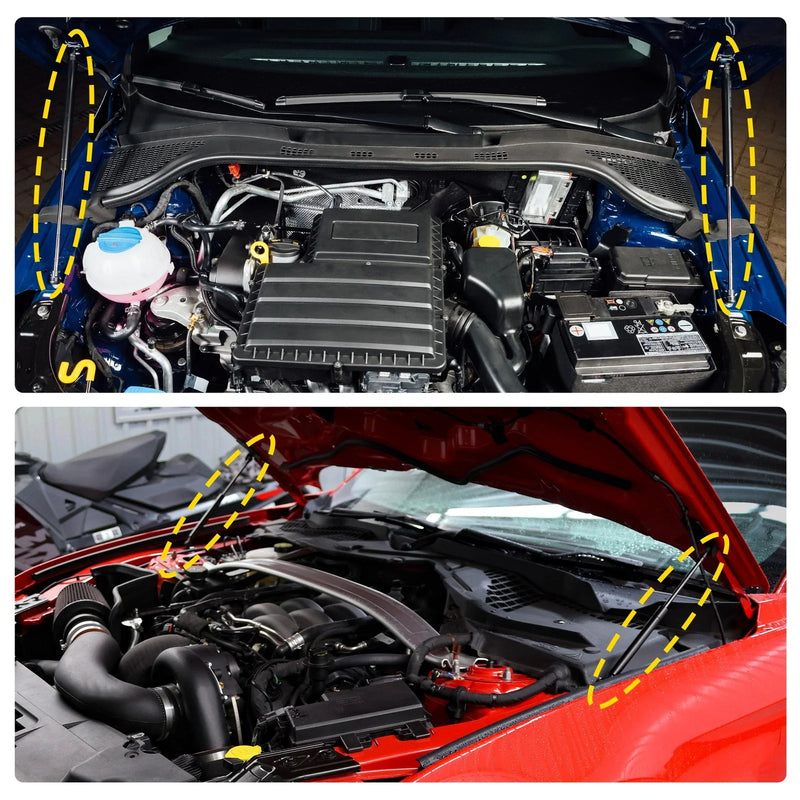Toyota Corolla (2018-2020) Black Front Hood Lift Supports