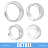 GMC Sierra Aluminum Alloy Silver Tone 8 Pcs Car AC Vent Ring Cover Trim
