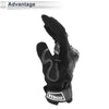 1 Pair Motorcycle Glove Spring Summer Breathable Smartphone Touch L Black Nylon