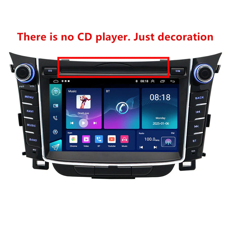 11-17 Hyundai I30 Elantra GT 7" Stereo Radio GPS Navi Head Unit (2011-2017)