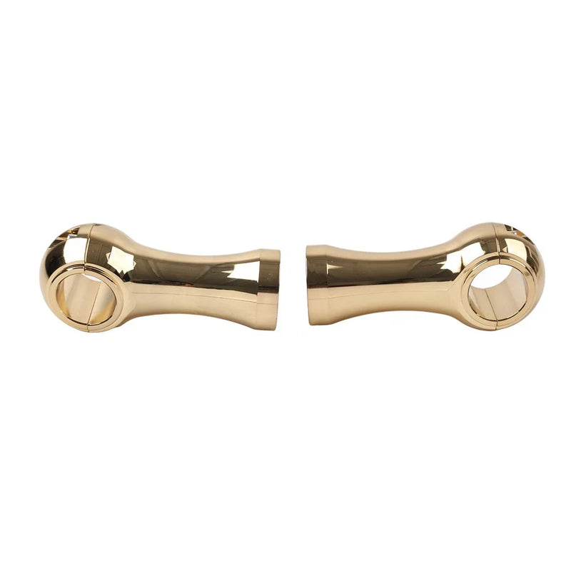 Harley Dyna Softail Handlebar Riser Clamp Mount Kit 4" Gold