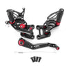 Suzuki GSXR1000 (2017-2018) Black CNC Rearset Foot Pegs