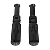 Harley Softail Deluxe Black Rear Passenger Footpegs (2018-2025)