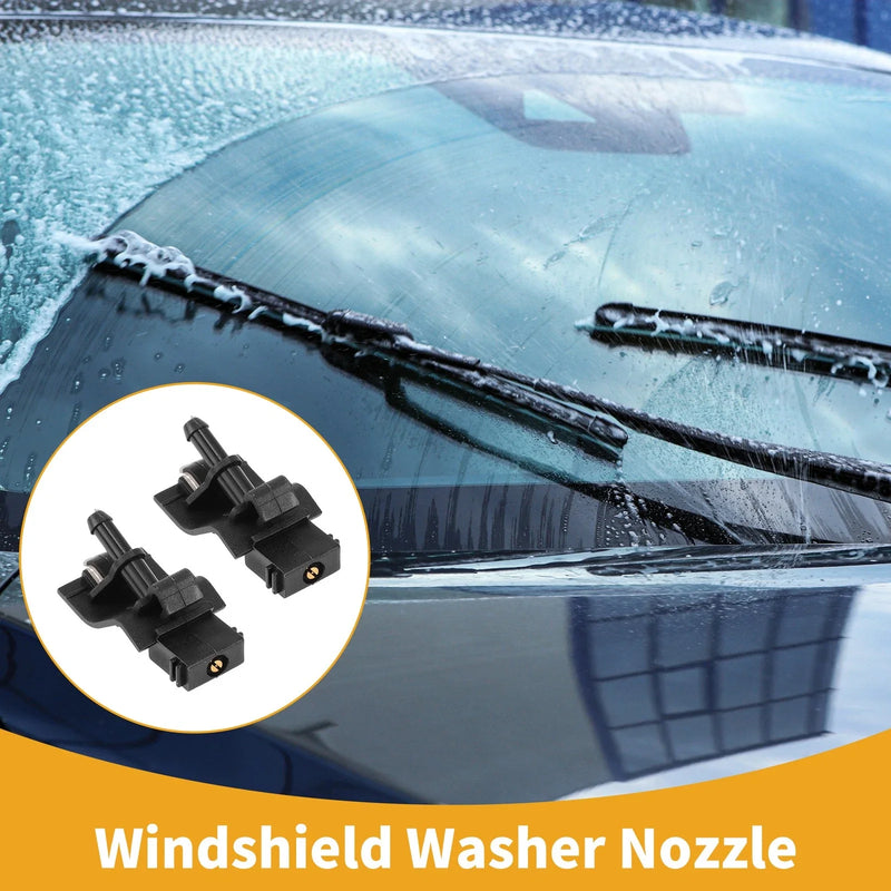 Toyota Auris 2 x Front Windshield Washer Nozzle Black (2012–2015)
