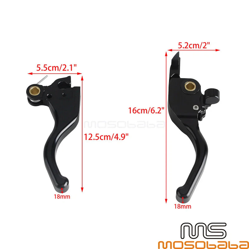 Harley Touring Road Glide FLTRX Finger Brake Clutch Levers (2014-2023)