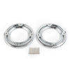 Harley Road Street Tri Glide Chrome Rear Speaker Accent Cover Trim (2009-2023)