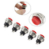AC 125V 3A 5 x 16mm Red Round Cap Push Button Switch