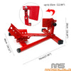 Motorcycle Motorbike Garage Transport Red Front Tire Wheel Chock Stand
