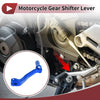 Kayo T2 Folding Gear Shifter Lever Blue Silver Tone