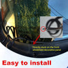 Black Car Front Windshield Panel Decor Trim Protective Rubber Strip