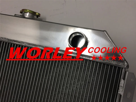 Ford F100 F250 F350 Bronco 3 Row Aluminum Radiator + Shroud (67-81)