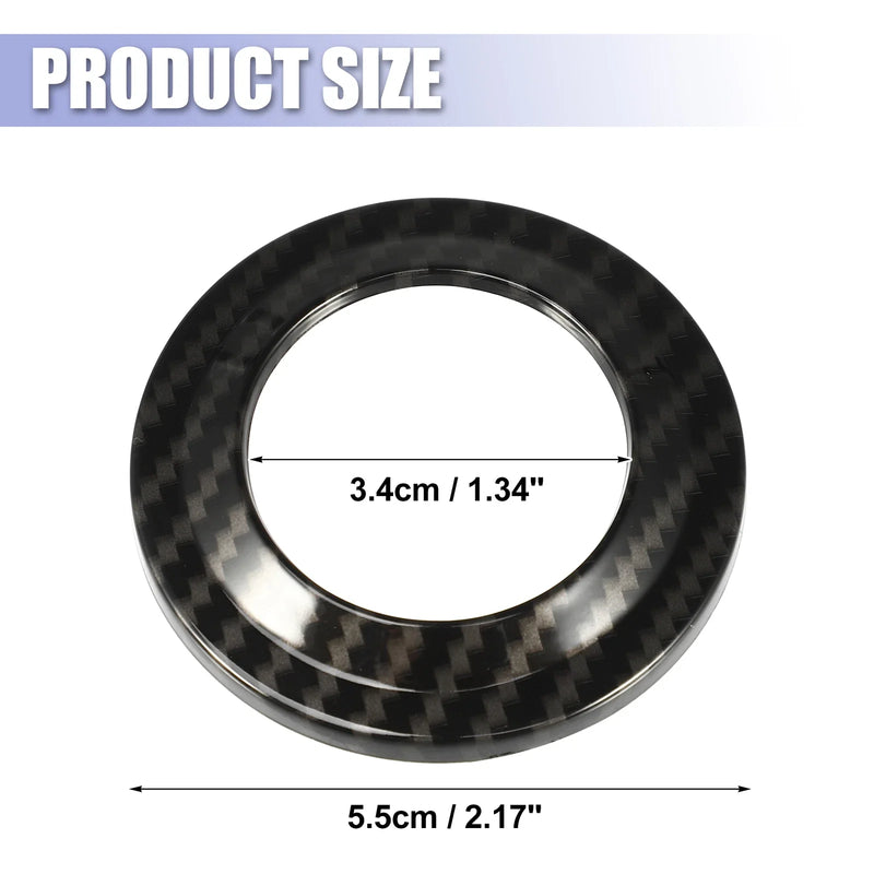 Jeep Carbon Fiber Pattern 2 x Pillar Speaker Decoration Covers (2018-2023)