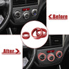 Subaru Forester, Impreza 3pcs AC Climate Control Knob Rings (2008-2023)