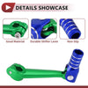 Bosuer M5 Green Blue Silver Tone Folding Gear Shifter Lever