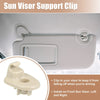 Jeep 2 x Beige Sun Visor Support Clip Retainers (2011-2018)