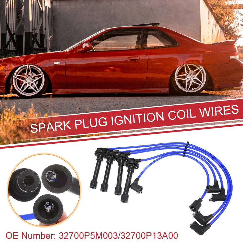 Honda Prelude 5 x Spark Plug Wire Ignition Coil Cables (1993-1996)
