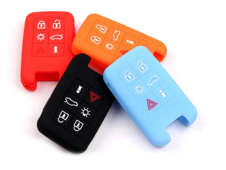 4pcs Fit Volvo S60L S80L XC60 6 Button Remote Key Fob Silicone Skin Case Cover