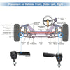 Jeep Liberty 2 x Front Outer Tie Rod Ends (2002-2007)