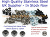 Yamaha R6 Stainless Fairing Bolts Screws Screen (2003–2005)