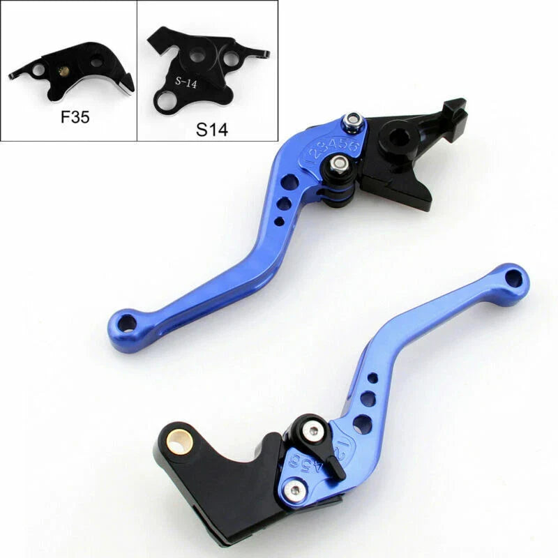 Suzuki GSXR1000 (2007-2008) Blue 2 x F3 F2 Brake Clutch Lever