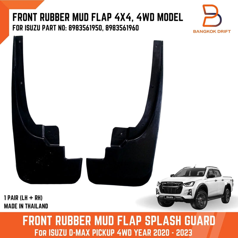 Isuzu D-Max Front Mud Flap Splash Guard Rubber (2020-2023)