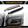 Jeep Wrangler TJ JK JKU (2007-2018) Black Gray 2 x Door Limiting Straps