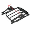 Harley Touring Black Sissy Bar Backrest Luggage Rack (2014-2025)