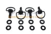 Yamaha R1 R6 Ducati 4 x dzus Bulloni Nero Originale Moto carenatura Viti 17mm