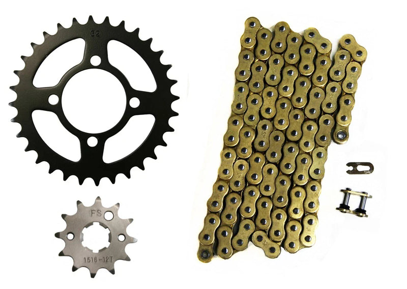 Yamaha Grizzly 125 2 x Drive Chain & 12/32 Sprockets 520x74 (2004–2013)