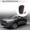 Toyota Corolla Black Brown Faux Leather Gear Shift Knob Cover (2009-2013)