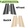 Dodge Charger (2011-2021) Carbon Fiber Pattern Black 6 x Pillar Window Trim