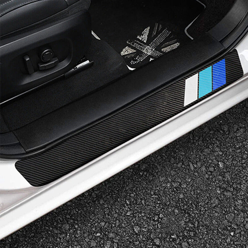 Toyota Camry 4Pc Carbon Fiber Door Sill Anti-Scratch Stickers (2018-2023)