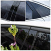 Honda Civic Sedan 6 x Black Pillar Post Cover Trims (2016-2021)
