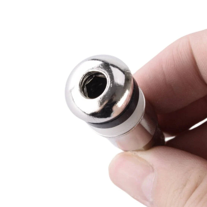 Car Truck Tire 4 x Bolt-in Valve Stems w/ Dust Caps (11.3mm)