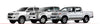 Toyota Hilux 10 x Tail Light Housing Retainer Clips (2005-2014)