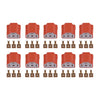 10 x Car Ceramic H4 9003 Headlight Connector Plugs with Pins