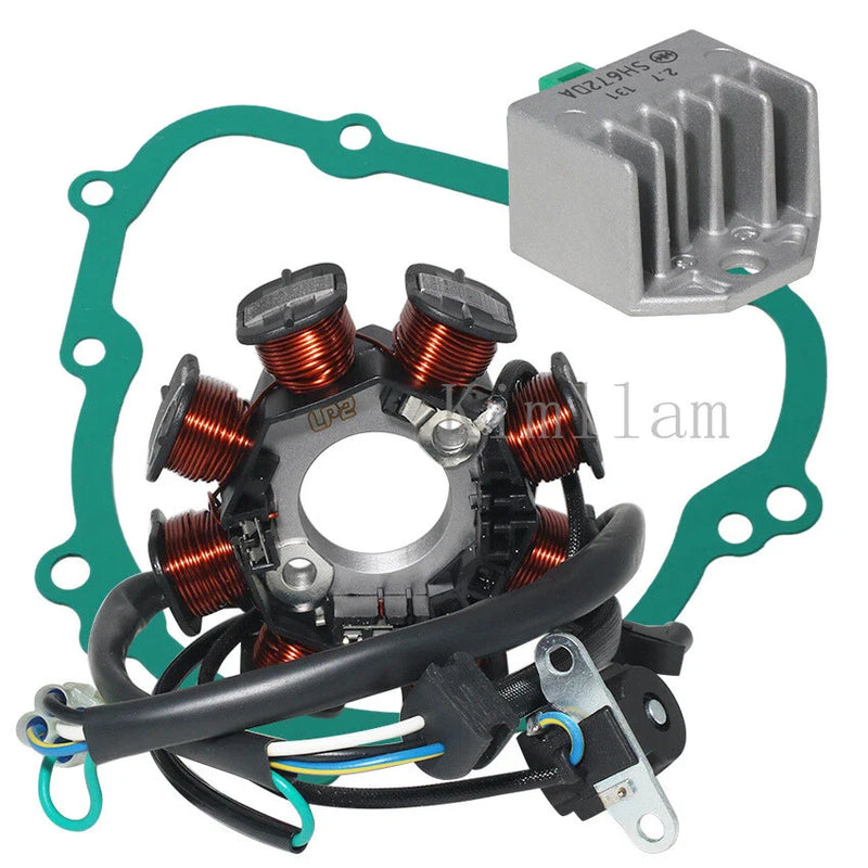 Kawasaki KLX140G (2017-2023) KLX140, KLX140L, KLX140A Stator, Rectifier, Gasket (2008-2022)