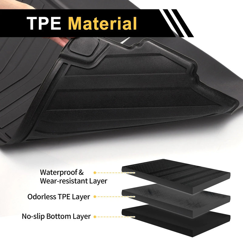 BMW X7 7 Seats Cargo Liner Rear Trunk Mat Diamond Pattern TPE (2019-2024)