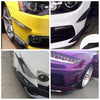 Carbon Fiber Style Bumper Fin Splitter Diffuser Valence Spoiler Lip Universal