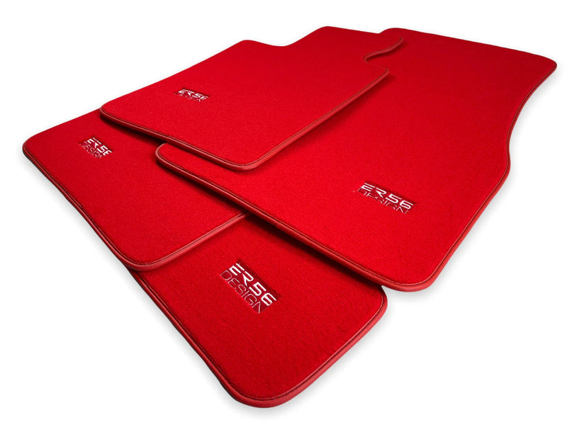 BMW 5 Series E60 E61 Premium Red Floor Mats (2005-2010)